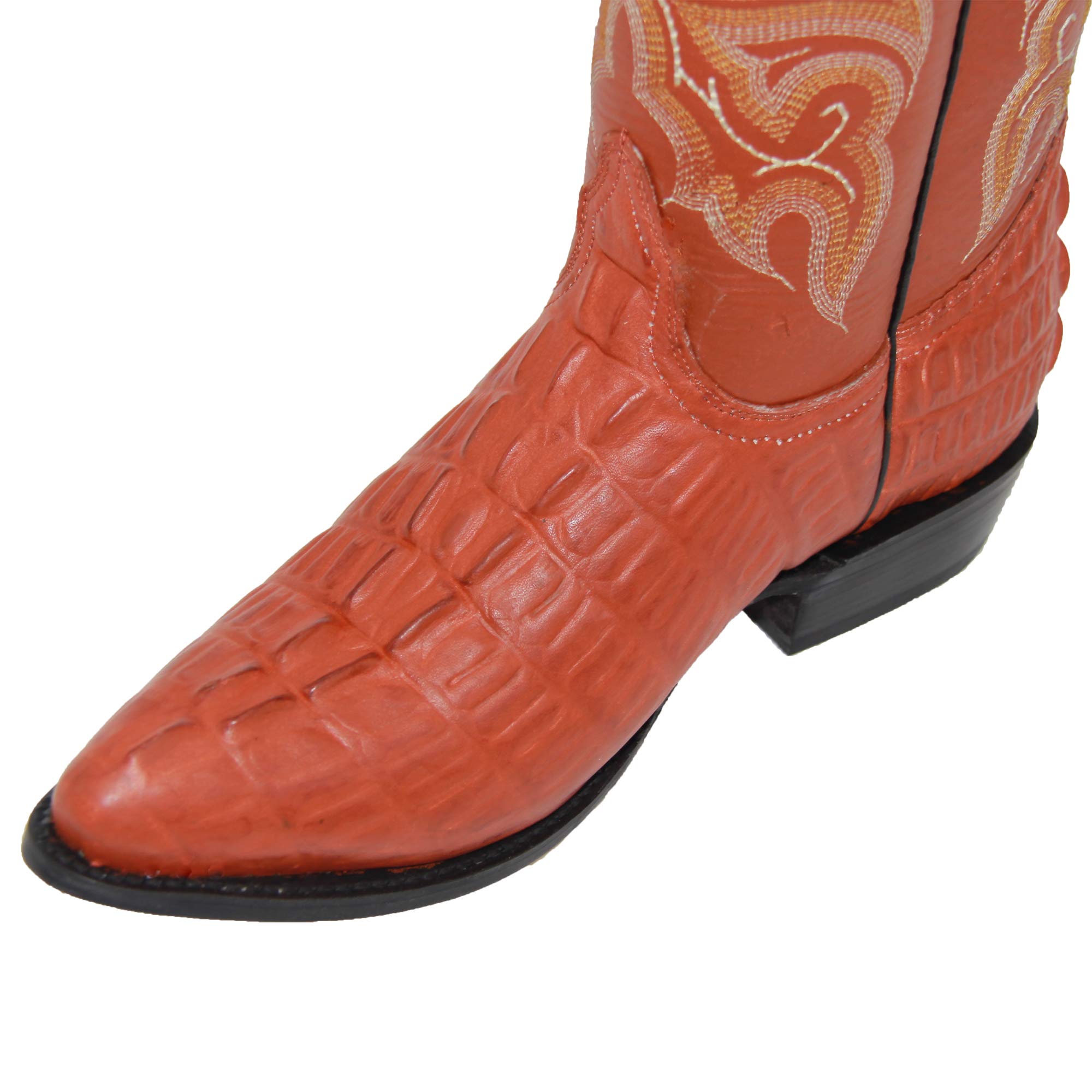 **Men's Genuine Leather Cowboy Boots - Alligator & Crocodile Design Western Boots with Free Belt - Perfect for Rodeo, Country Dance & Outdoor Adventures**