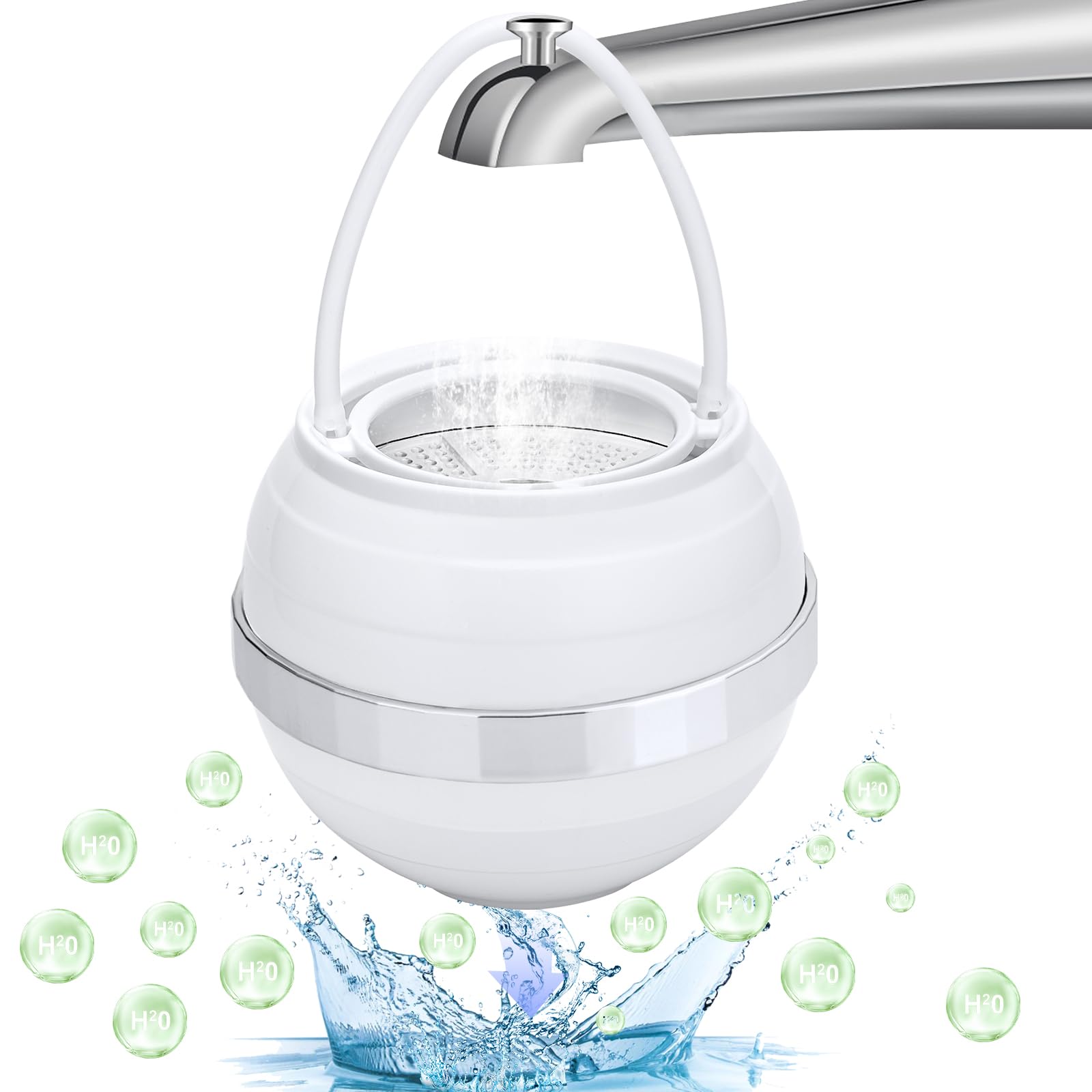 Premium Bathtub Water Filter - Removes 250+ Contaminants for Softer Skin | BPA-Free | Lasts 2500 Gallons | Perfect for Relaxing Baths, Baby Bath Time & Sensitive Skin Care