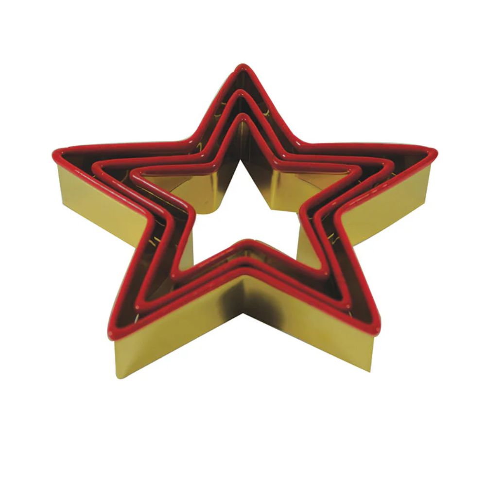 Premium Stainless Steel Star Cookie Cutter Set - 5 Piece Baking Tools for Christmas, Holiday, Party & DIY Decorations - Perfect for Cookies, Fondant, Pastry & Craft Projects