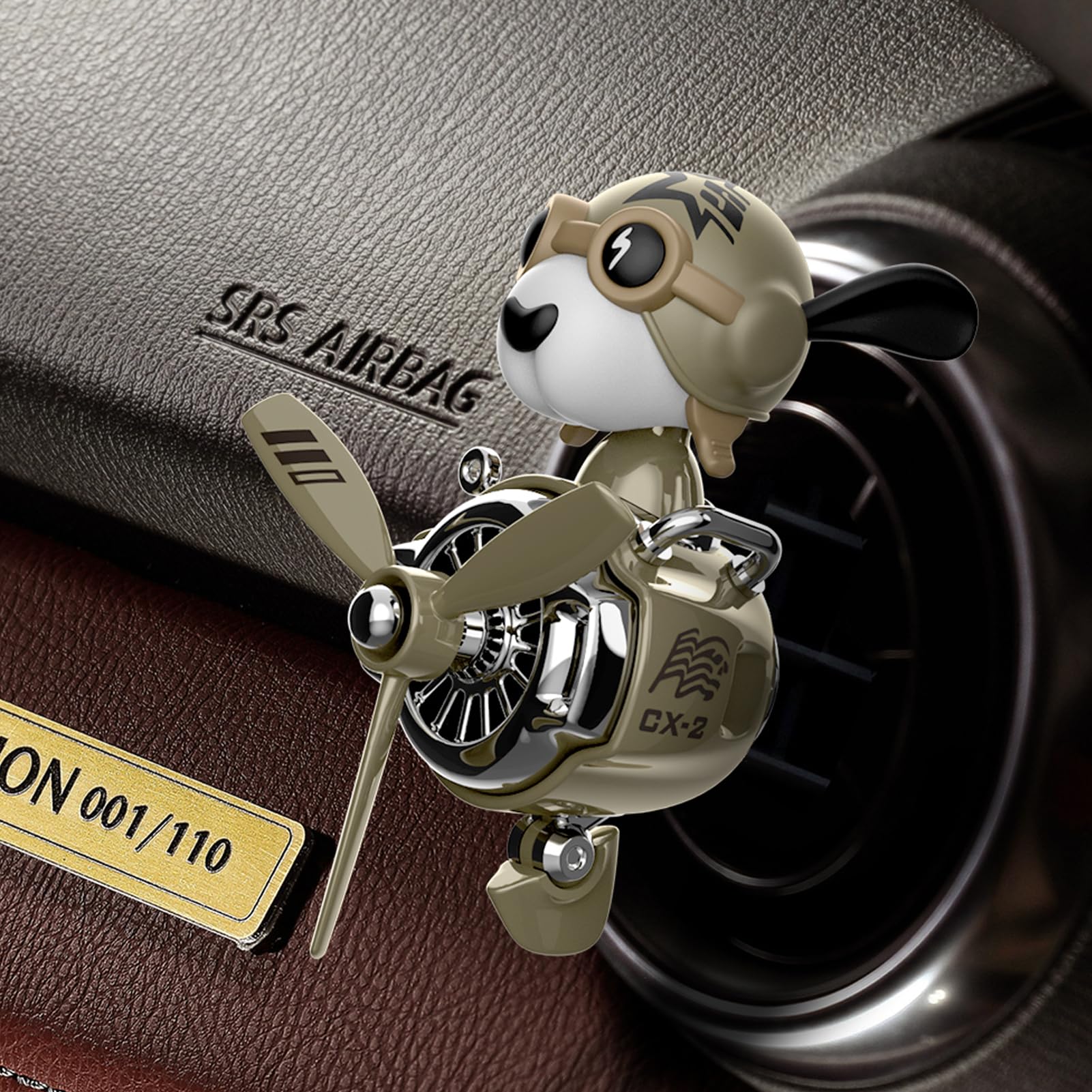 Cute Dog Car Air Freshener Vent Clip - Shake Head Style Automotive Air Freshener Diffuser for Cars, Trucks & SUVs | Fun Interior Decor & Odor Eliminator for Daily Commute & Road Trips