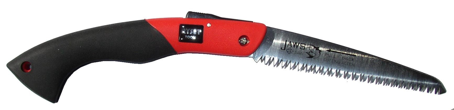 Jaws Folding Saw - Heavy Duty Camping Saw with Ergonomic Handle for Outdoor Survival, Hiking, and Bushcraft - Perfect for Cutting Wood, Branches, and Small Trees