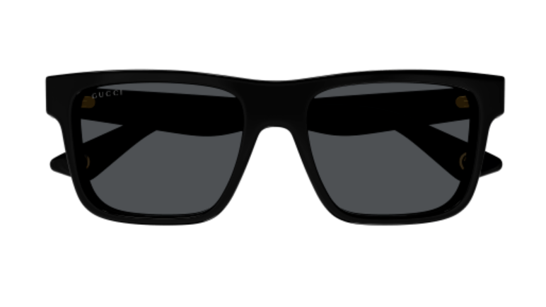 Gucci GG1618S 001 Black/Grey Square Men's Sunglasses with Anti-Reflective Coating - Perfect for Driving, Outdoor Activities & Fashion Statement