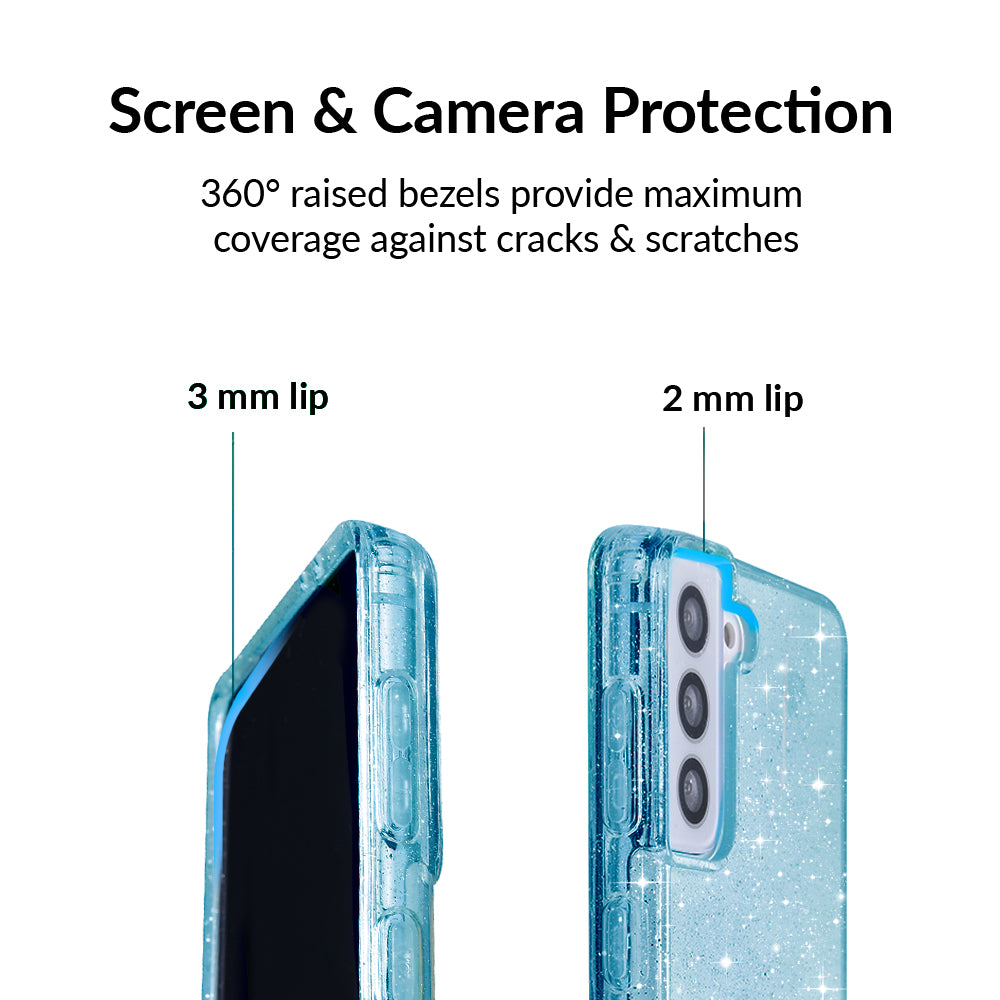Samsung Galaxy Phone Case with Blue Stardust Design - Durable Protective Cover for Everyday Use, Travel & Outdoor Activities