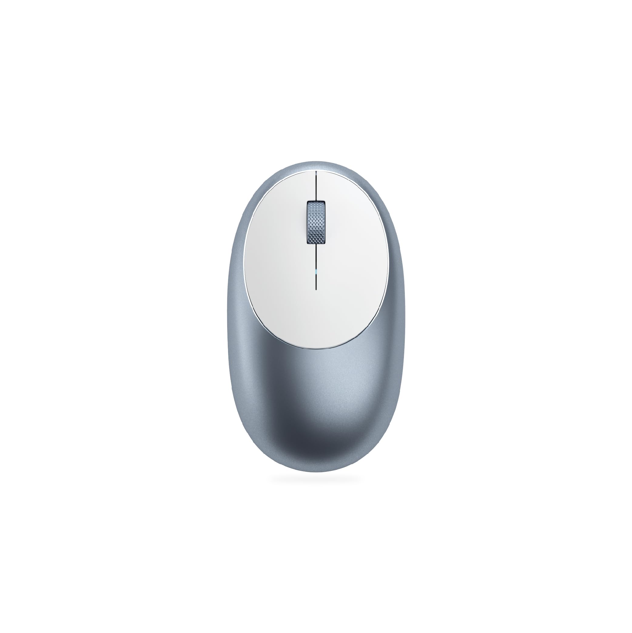 Satechi Wireless Bluetooth Mouse for MacBook Pro & Air, iMac, Mac Mini, iPad - Rechargeable USB-C Mouse with Silent Click - Perfect for Office, Travel & Home Use - Blue