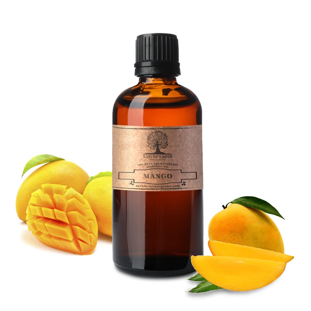 Pure Mango Essential Oil 4oz - 100% Natural Aromatherapy Grade for Diffusers, Massage & Skin Care - Cold Pressed by Nature's Note Organics - Perfect for Relaxation, Stress Relief & DIY Beauty Products