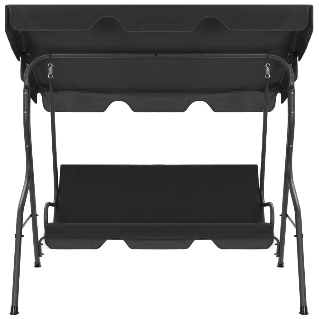 Outdoor Porch Swing Chair - 66.9x43.3x60.2 Inch Weather-Resistant Patio Swing Bench for Garden, Poolside, Balcony & Backyard (Anthracite) - Fast Shipping | Perfect for Relaxation & Outdoor Lounging