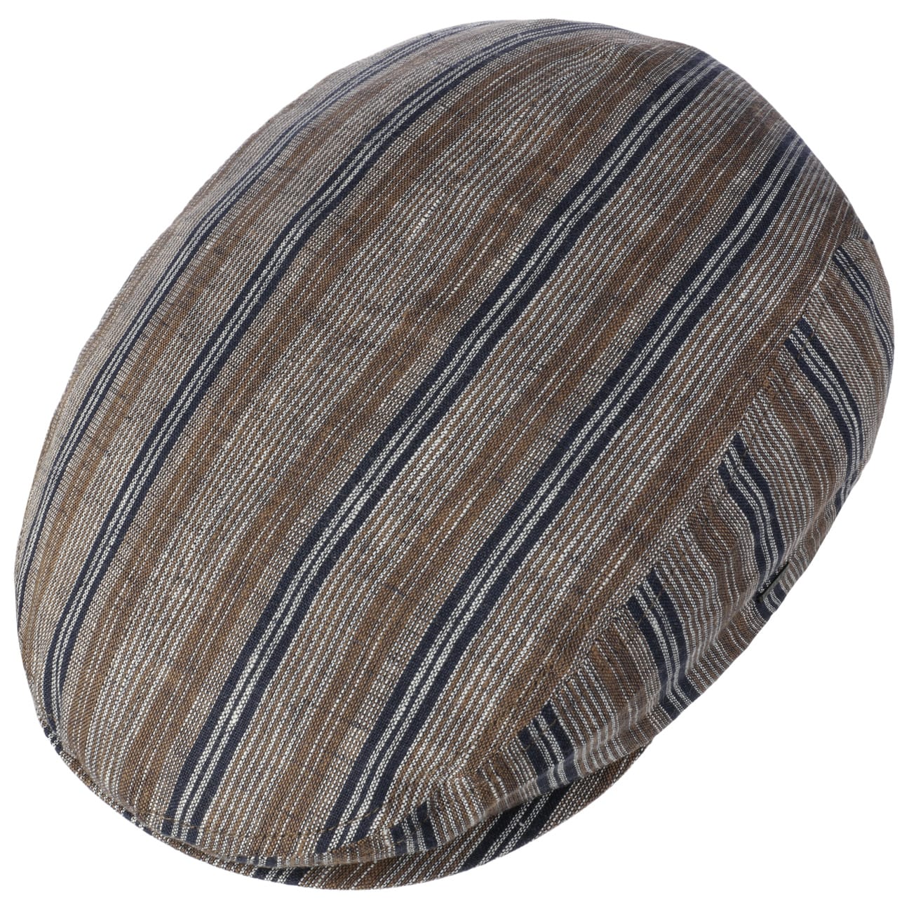 Bailey 1922 Fleet Stripes Flat Cap - Classic Wool Ivy Hat for Men | Perfect for Golf, Driving & Casual Wear