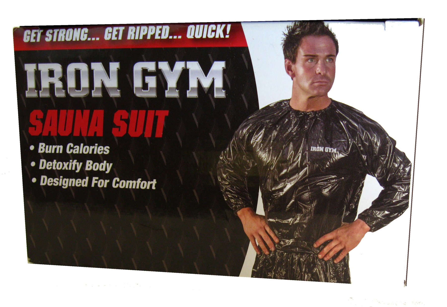 Iron Gym Two Piece Sauna Suit for Weight Loss & Detox - Large to X-Large (L-XL) Size - Perfect for Workouts, Sweat Therapy & Post-Training Recovery