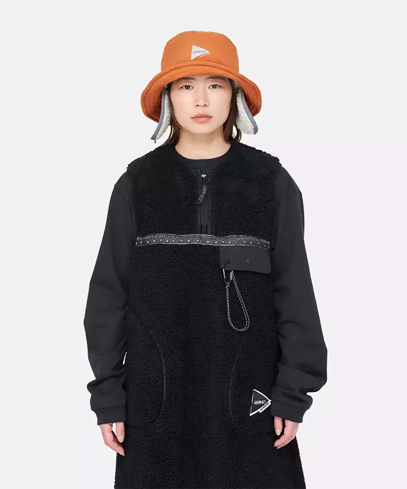 Gramicci x and wander JQ Tape Fleece Dress - Women's Outdoor Fleece Dress for Hiking, Camping & Casual Wear