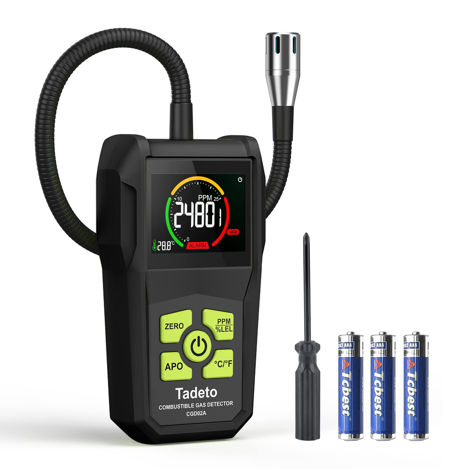 Tadeto Natural Gas Leak Detector with 2.6