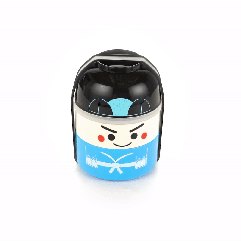 Premium Bento Box 22 oz - 2 Tier Japanese Lunch Box for Adults & Kids - 4.25