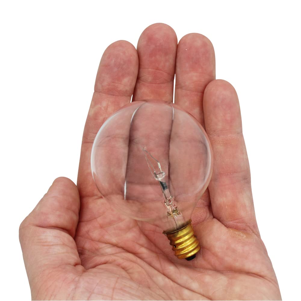 25W E12 Candelabra Base Light Bulbs - 8 Pack Clear Replacement Bulbs for Scentsy Warmers, Wax Warmers, Tart Burners, Lava Lamps & Diffusers - 120V - Perfect for Home Fragrance, Aromatherapy and Decorative Lighting