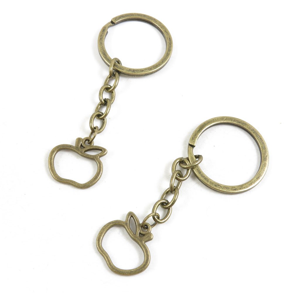 Hollow Apple Shape Fashion Jewelry Keychain - Bulk Wholesale Key Ring for Car Keys, Door Keys & Gift Tags (Perfect for Home, Office & Travel Use)