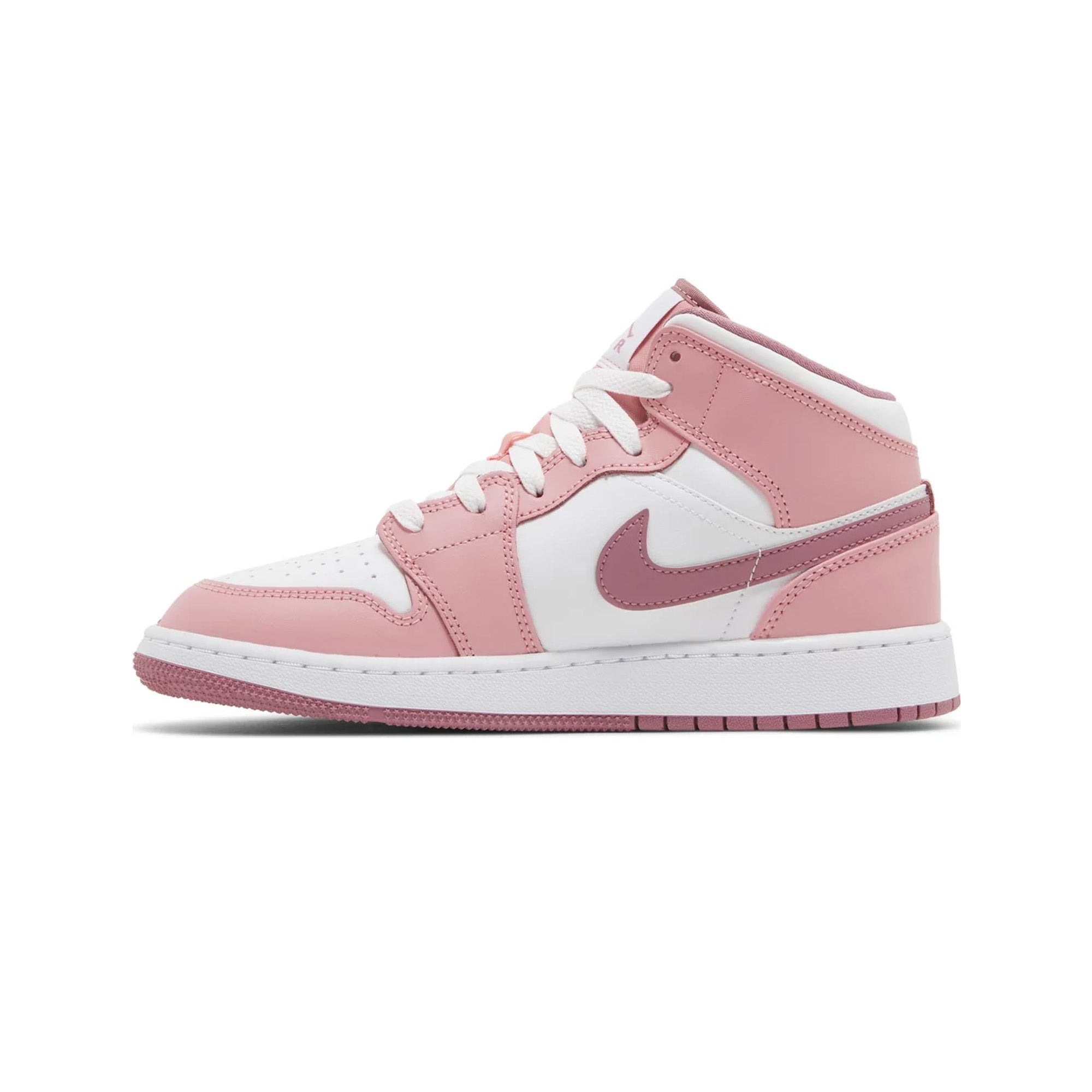 Air Jordan 1 Mid 'Valentine's Day' GS Basketball Shoes for Girls (2023) - Valentine's Gift, Casual Wear & Street Style Sneakers