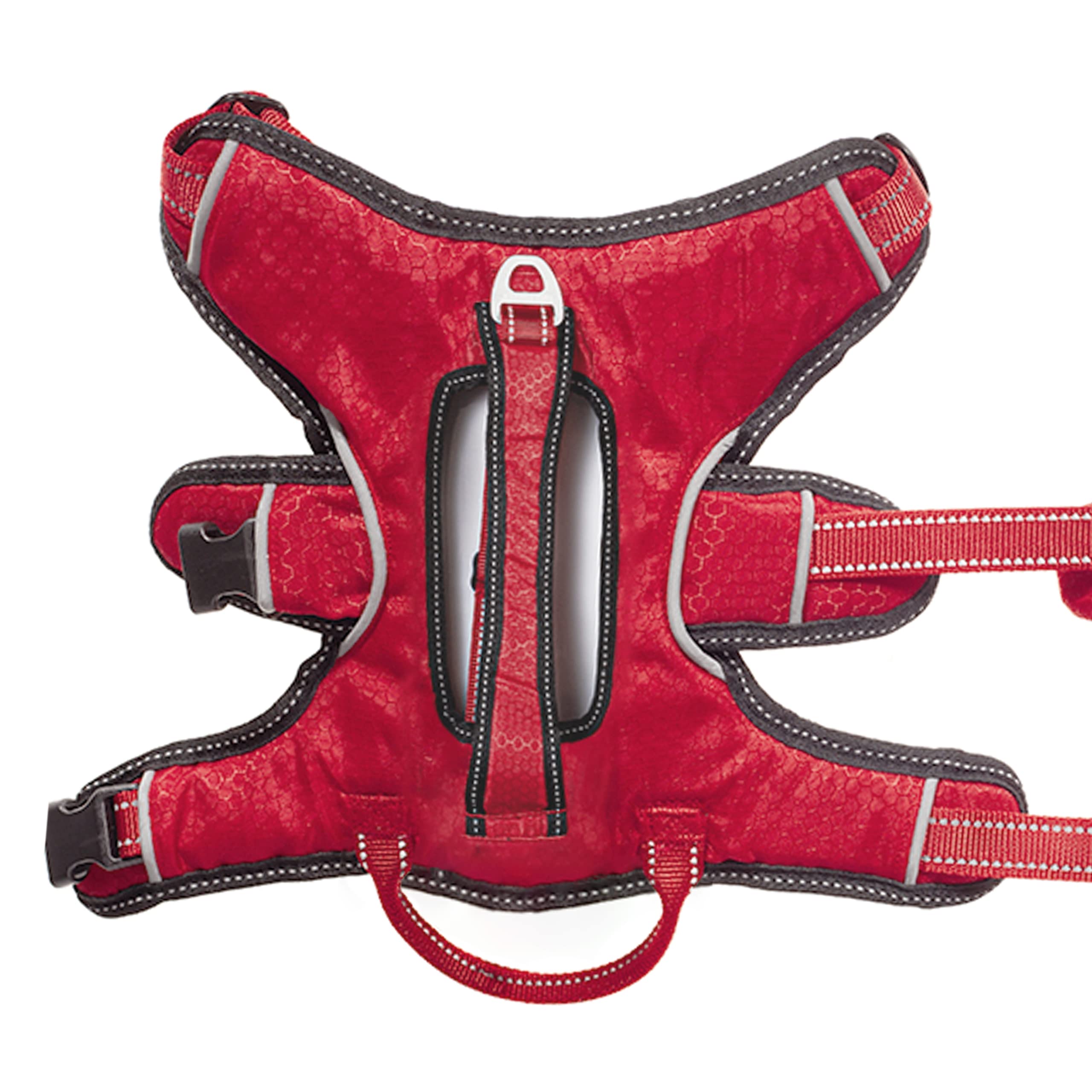 Tuff Pupper No Escape Dog Harness - Reflective 3M Stitching for Night Walks & Training