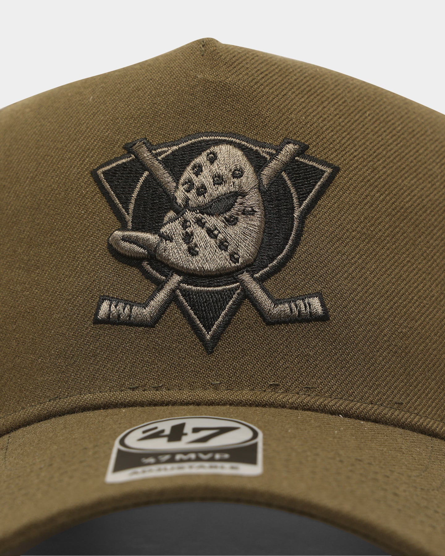 47 Brand Anaheim Ducks Replica MVP ST Snapback Sandalwood Hat - Official NHL Hockey Cap for Men & Women - Perfect for Games, Tailgating & Fan Collections