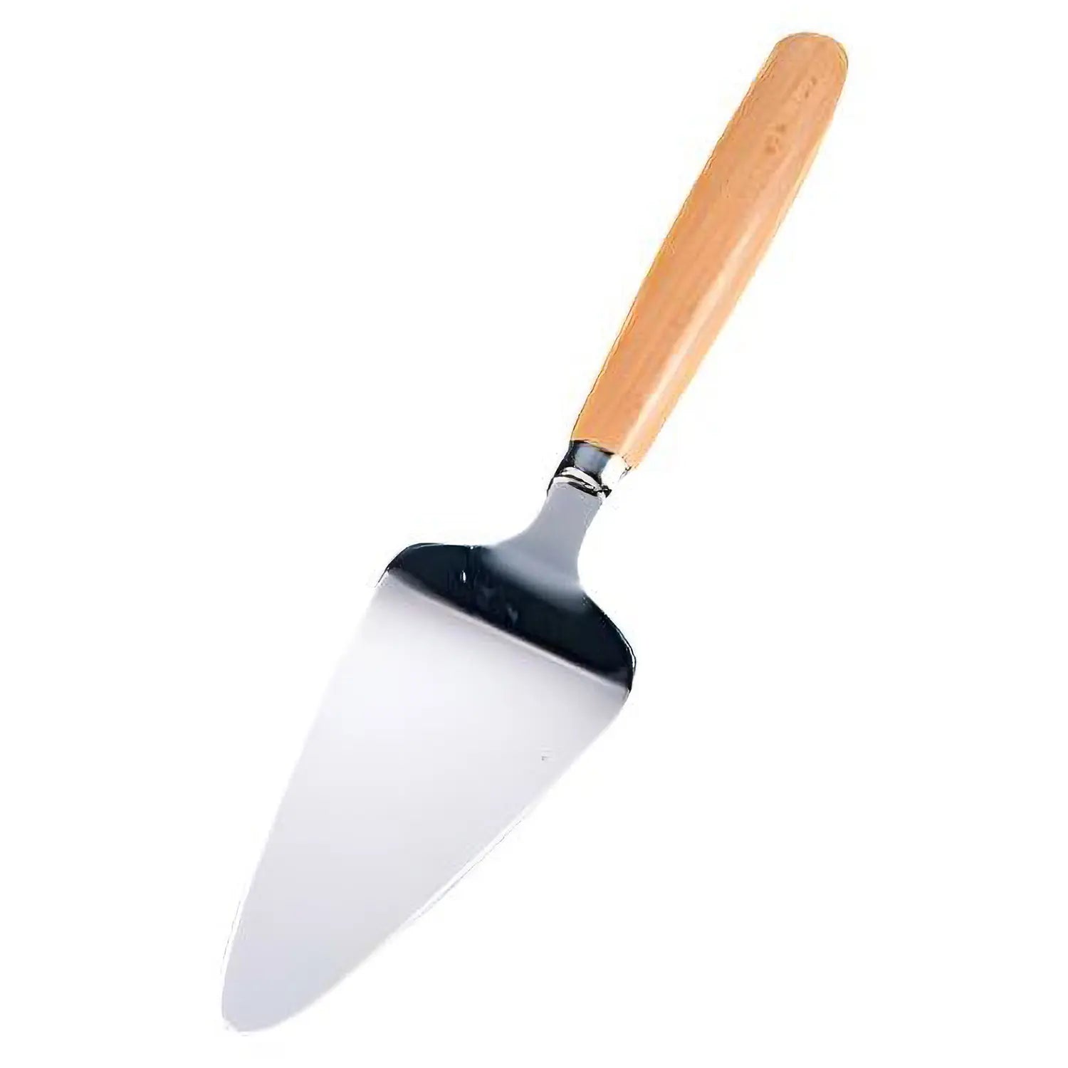 Premium Stainless Steel Cake Server with Ergonomic Wooden Handle - Perfect for Wedding, Birthday, and Party Dessert Serving