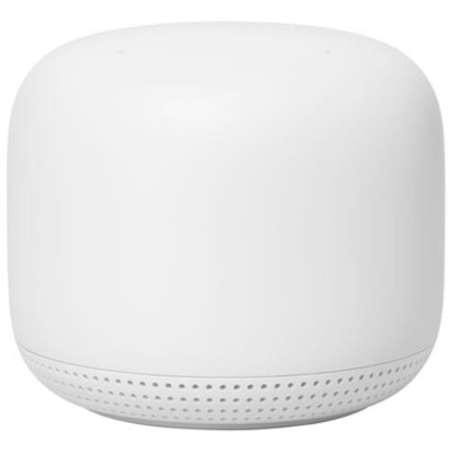 Google Nest WiFi 5 Router with Point - 2 Pack Set for Whole Home Mesh Network Coverage | Fast & Reliable Wireless Internet for Smart Homes, Streaming & Gaming
