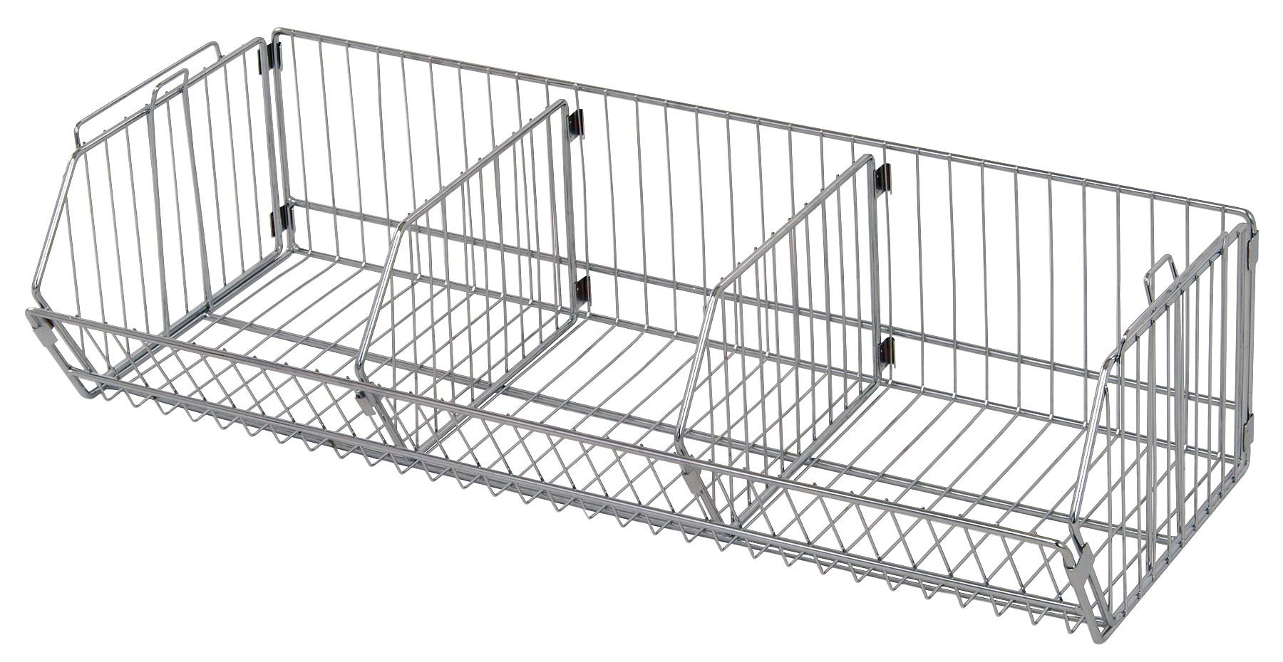 Quantum Storage Systems 2436BC6C 5-Tier Chrome Wire Basket Organizer - 24