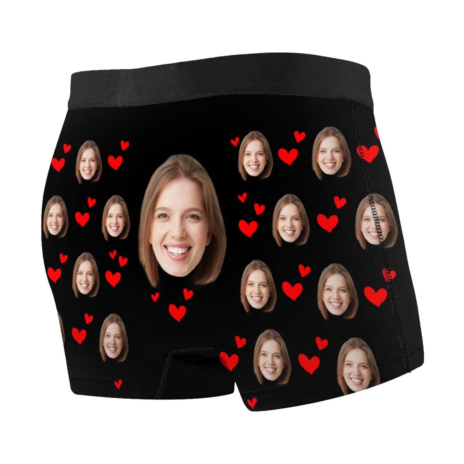 Custom Photo Face Boxer Briefs & Socks Set for Men - Personalized Underwear Gift for Husband, Boyfriend - Valentine's Day, Anniversary & Birthday Present - Comfortable Cotton Underwear Set for Everyday Wear