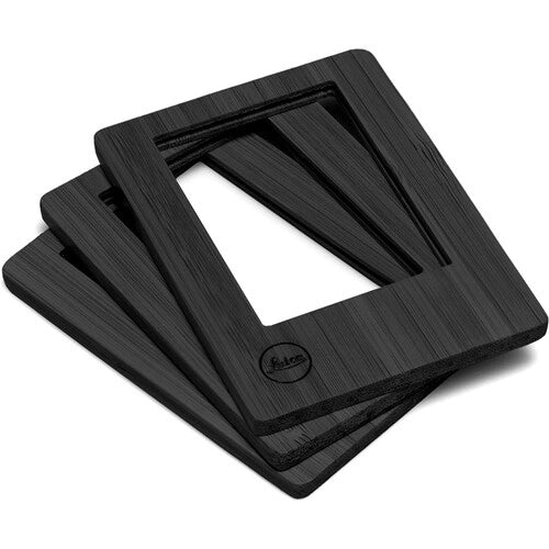 Leica SOFORT Magnet Frame - Black Bamboo (3 Pack) - Perfect for Instant Photo Display on Fridge, Office & Home Decor