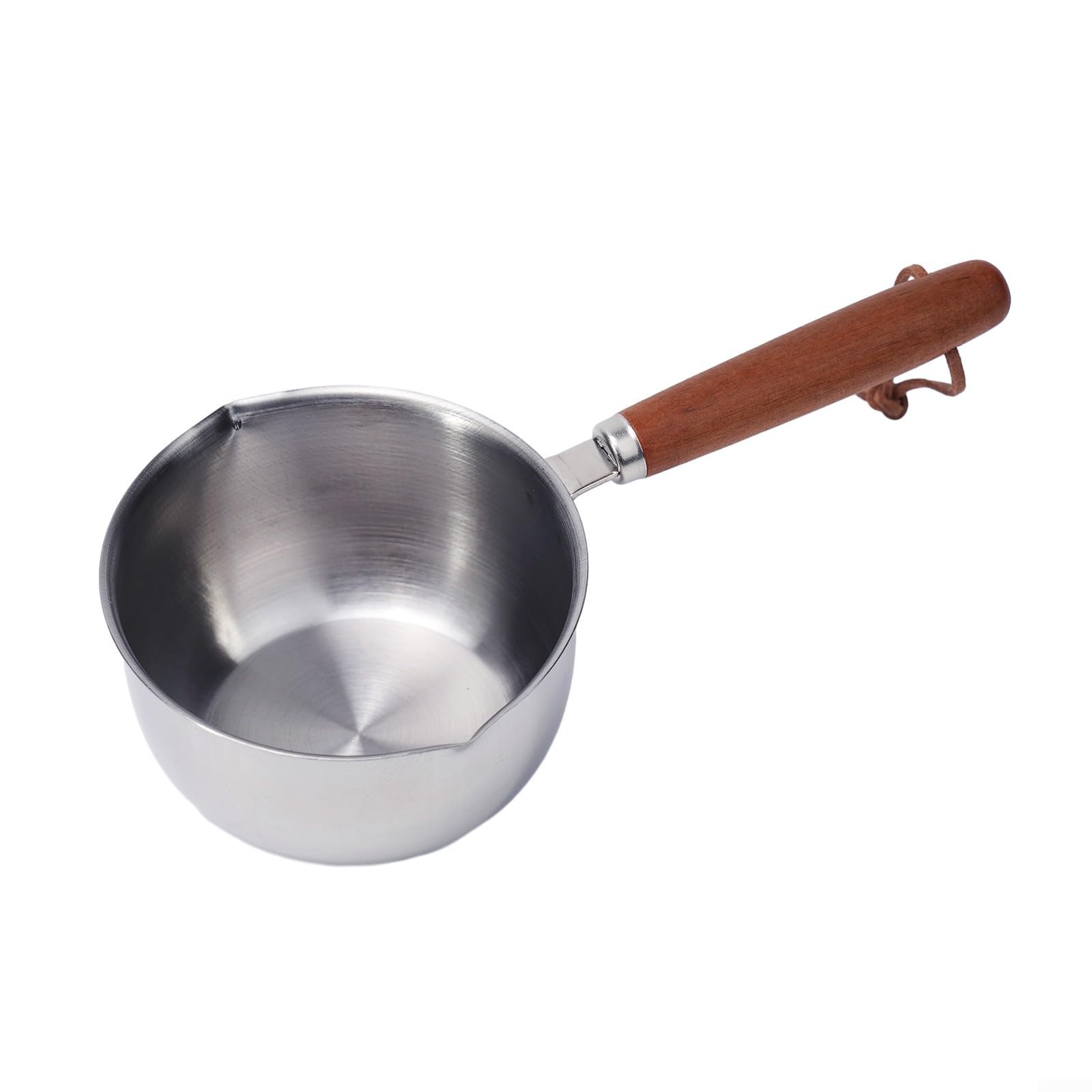 Stainless Steel Coffee & Butter Warmer Pot - 300ml Milk Pan, Hot Oil & Sauce Cooking Pot with Handle - Perfect for Melting Butter, Heating Milk, and Serving Sauces in Kitchens & Cafes
