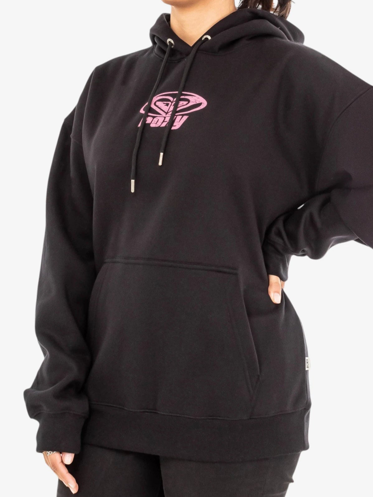 Roxy Sun Over The Sand Black Hoodie - Women's Casual Pullover Sweatshirt for Beach, Travel & Outdoor Activities