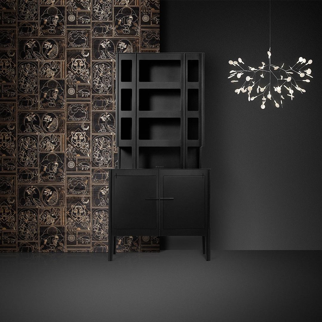 Stylish Black Firefly LED Chandelier - Modern Crystal Ceiling Light Fixture for Dining Room, Bedroom & Living Room Decor