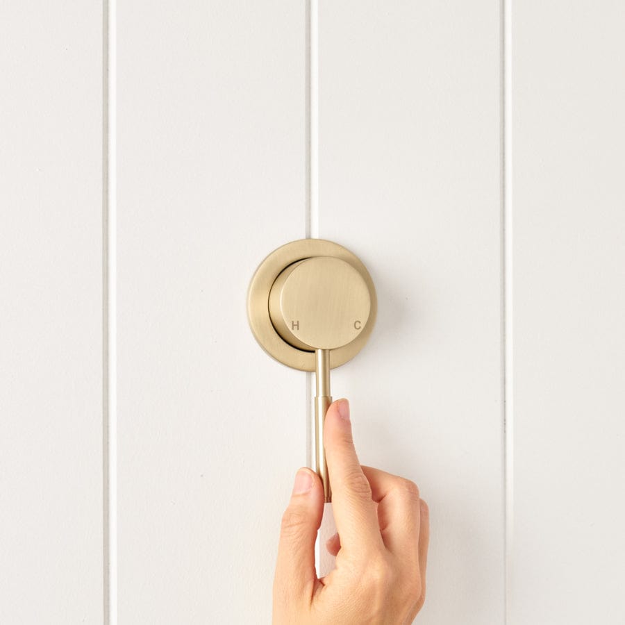Melbourne Wall Mixer Faucet - Warm Brushed Nickel Finish - Perfect for Bathroom & Kitchen Sink Installation