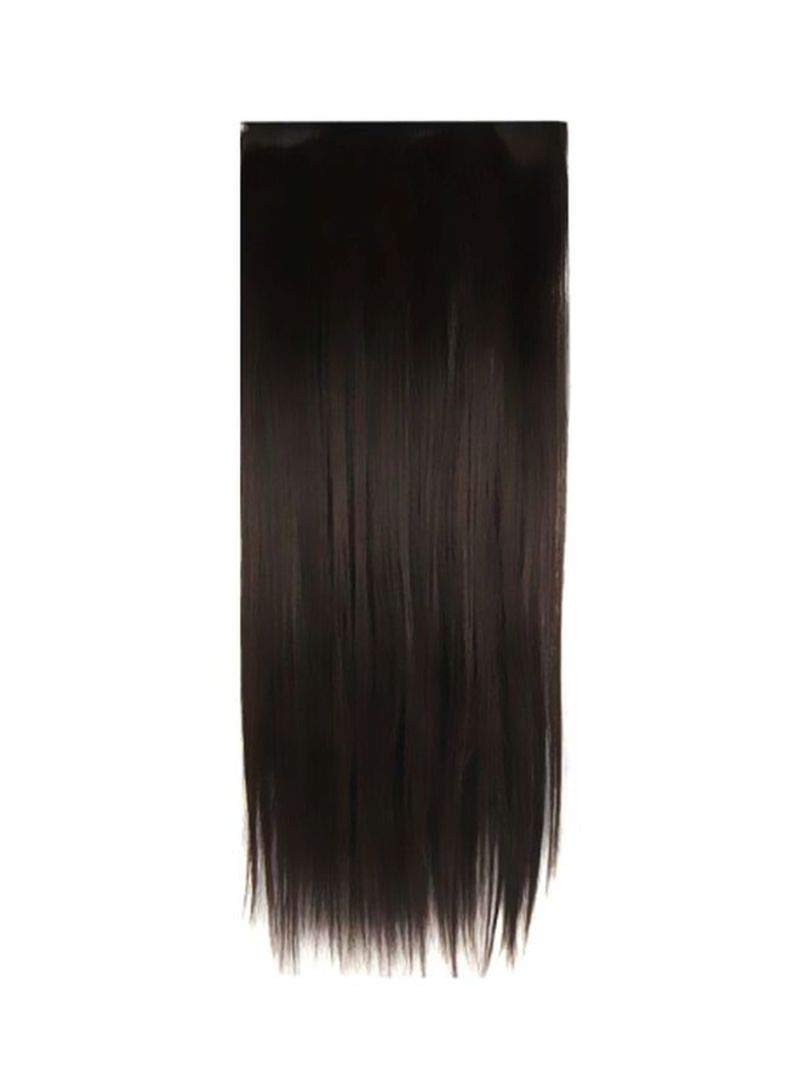 Wizme Straight Black Hair Extensions for Women & Girls - Clip-In Human Hair Extensions for Daily Use, Styling, Parties & Special Occasions
