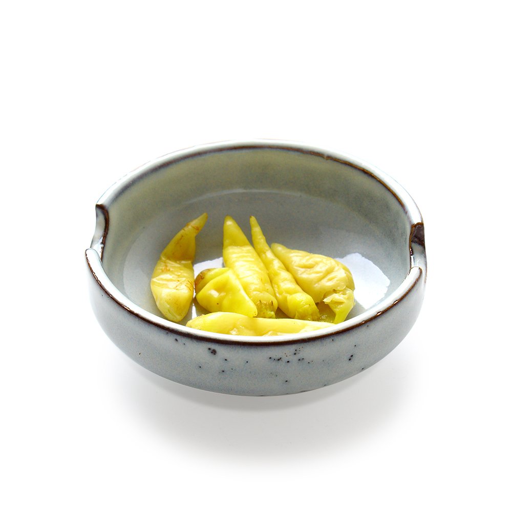 Retro Style Colias Wing Marble Porcelain Bowls - Set of 4 White Multipurpose Side Dishes for Soy Sauce, Seasonings & Dipping - Perfect for Asian Dining, Sushi Restaurants & Home Kitchen Decor