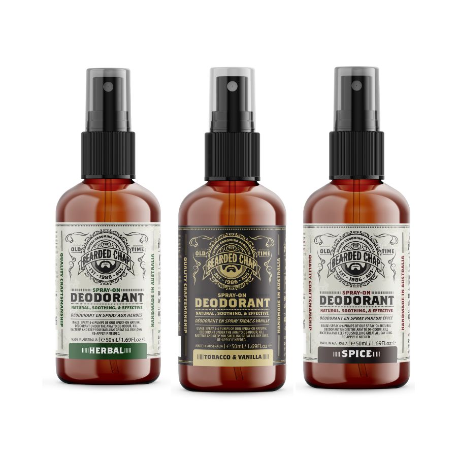 Natural Deodorant Variety Pack - 3 Pack for Men & Women | Aluminum-Free, Long-Lasting Odor Protection | Ideal for Gym, Travel & Daily Use
