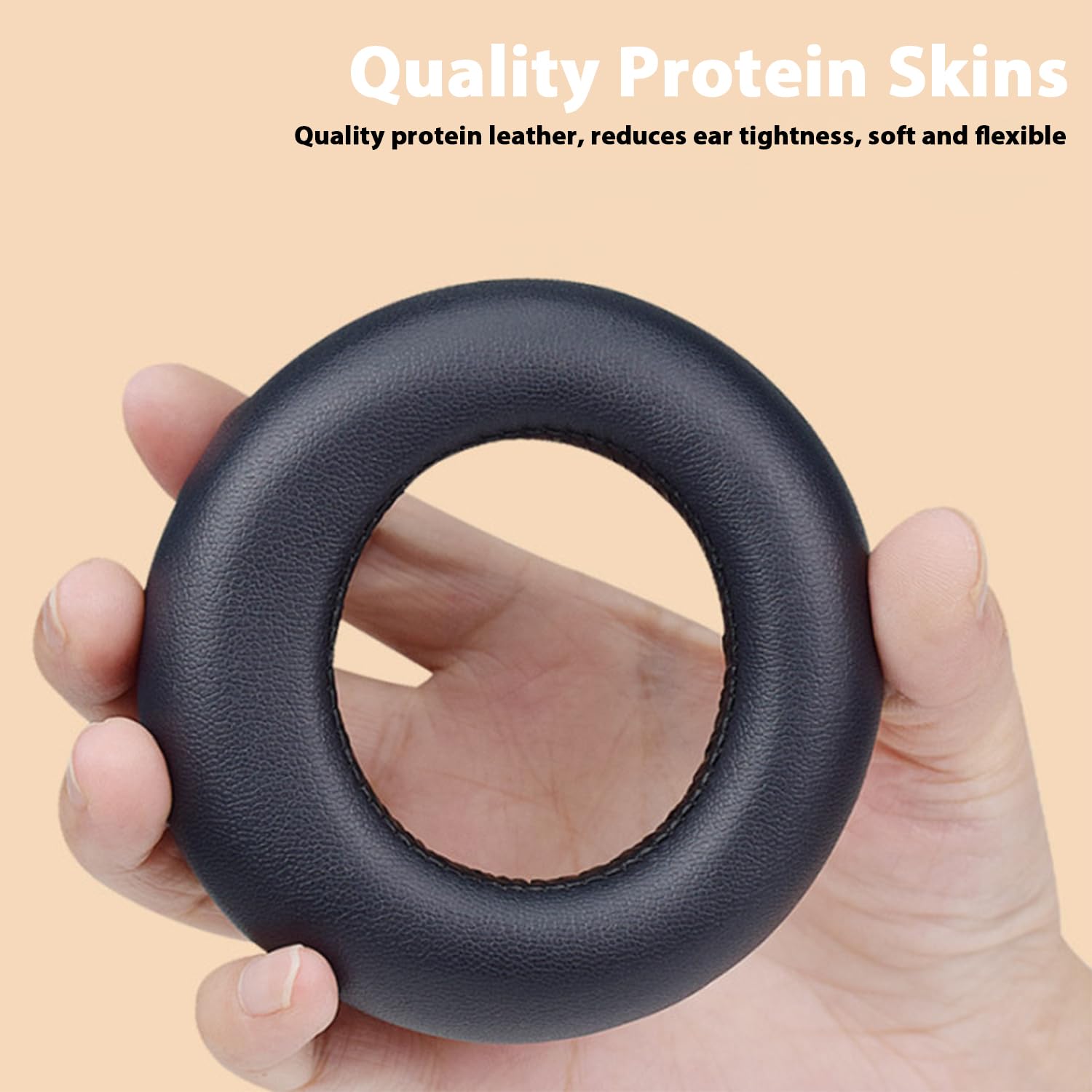 Adhiper Replacement Ear Pads for Sony PS5 Pulse 3D Wireless Headset - Noise Isolating Memory Foam & Soft Protein Leather Cushions (Black) | Comfortable Gaming Accessories for Long Play Sessions