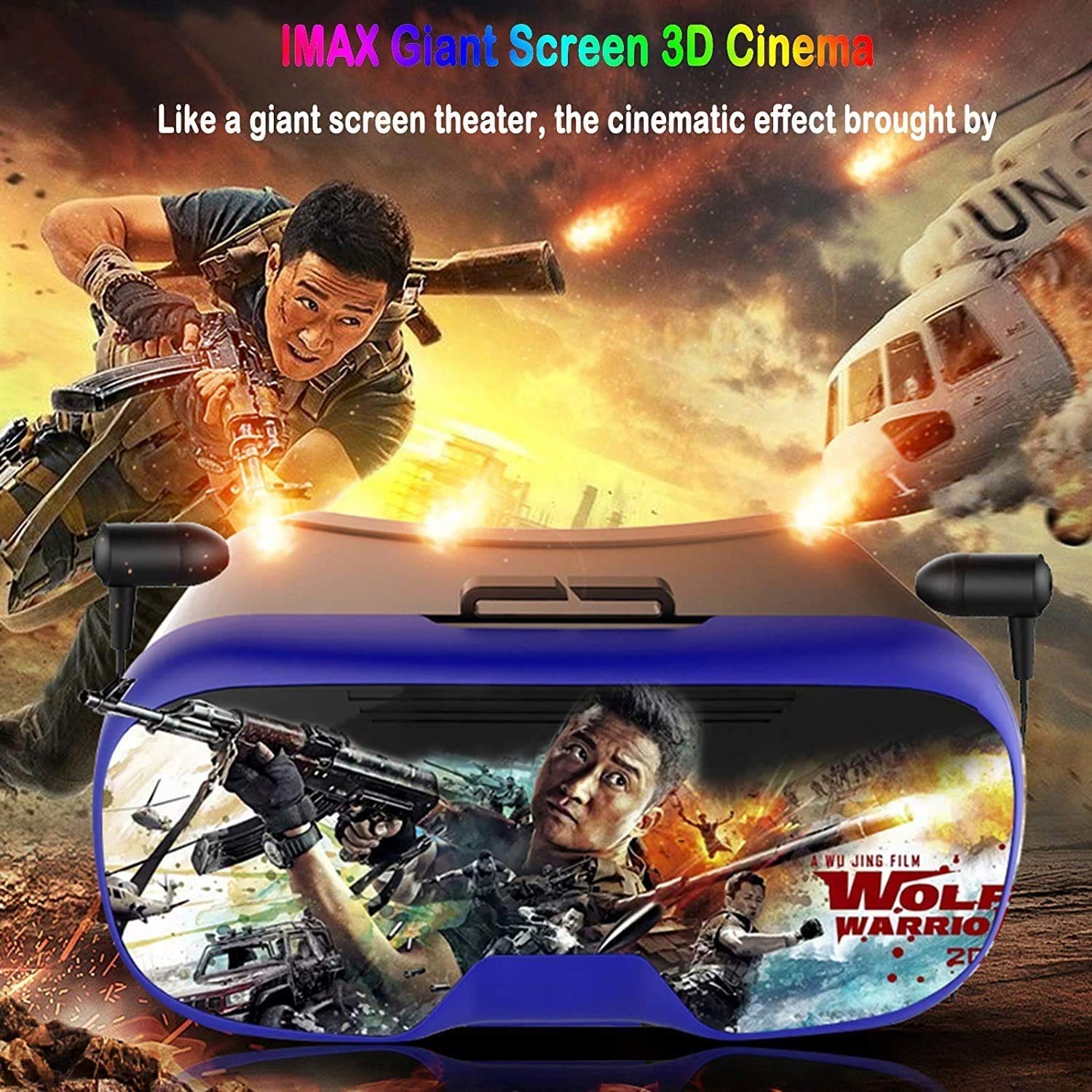 Anti-Blue Light VR Headset with Bluetooth Controller & Gamepad - 3D Virtual Reality Glasses for 4.5-6.7 Inch Screens | Perfect for Gaming, Movies & Immersive Experiences