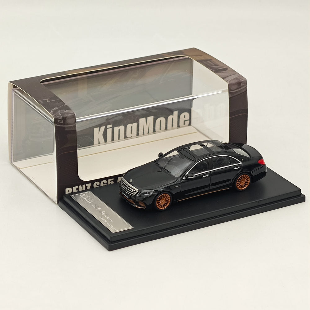 1:64 Scale Mercedes Benz S65L AMG W222 Sedan Final Edition Diecast Model Car - Black Collectible Toy for Display, Gifts, and Car Enthusiasts