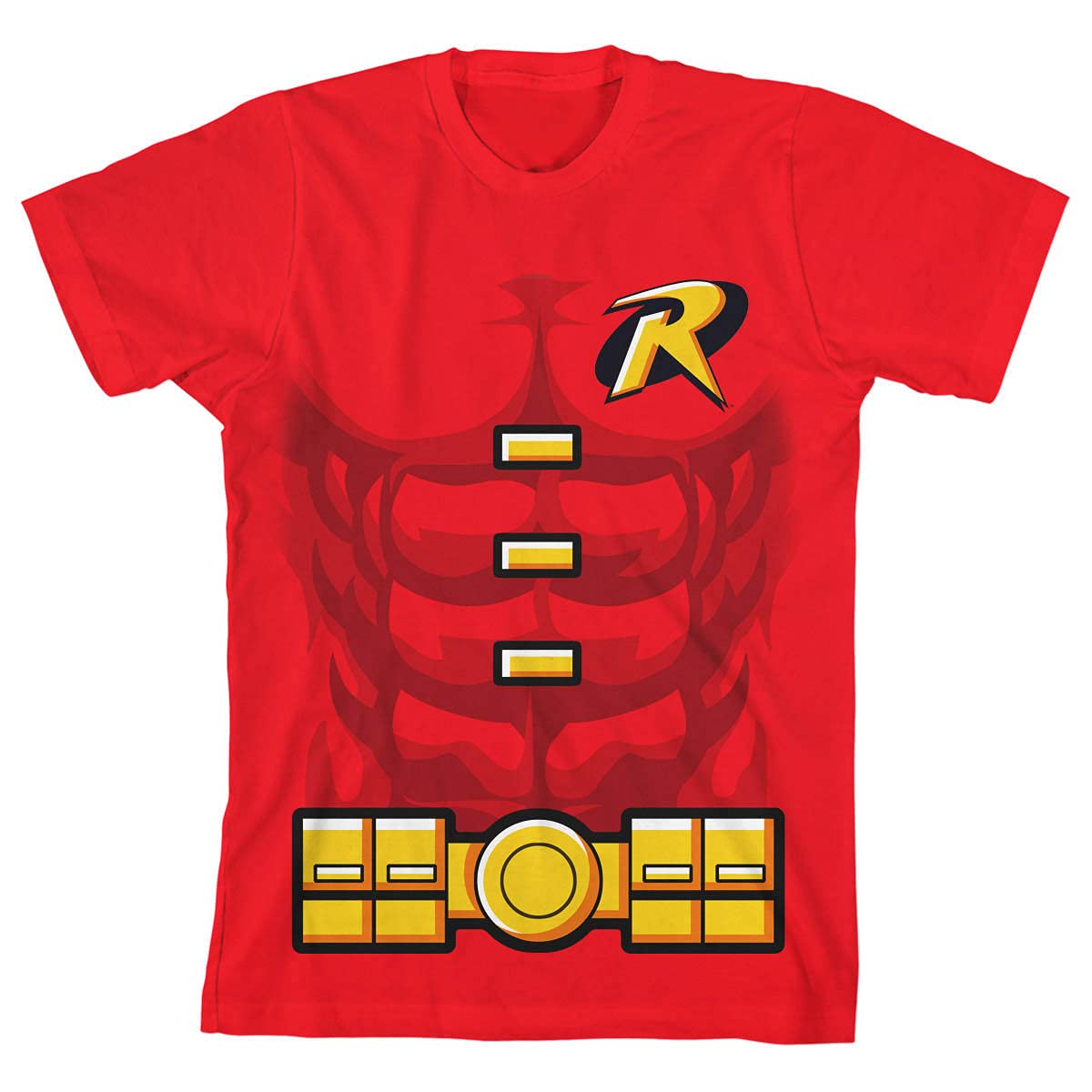 Batman Robin Costume for Boys - Red Superhero Cosplay Outfit for Halloween, Comic Con & Dress-Up Parties