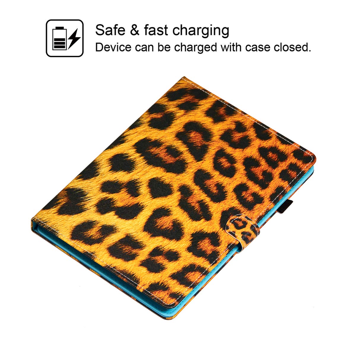 10 Inch Universal Tablet Case - Premium Leather Folio Stand Cover with Pocket for iPad, Galaxy, Kindle, Huawei, Lenovo, Android & Dragon Touch 9.6-10.5