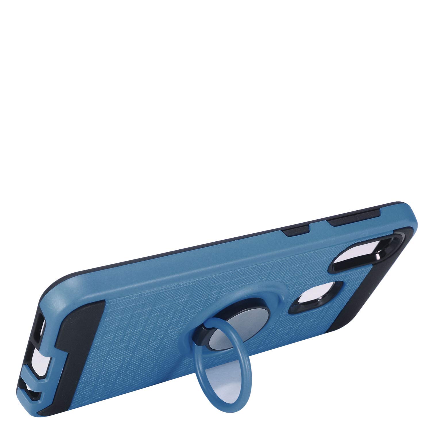 Z-GEN Samsung Galaxy A10e SM-A102 Hybrid Phone Case with Ring Stand - Navy Blue | Shockproof Protective Cover with Kickstand | Perfect for Work, Travel & Everyday Use