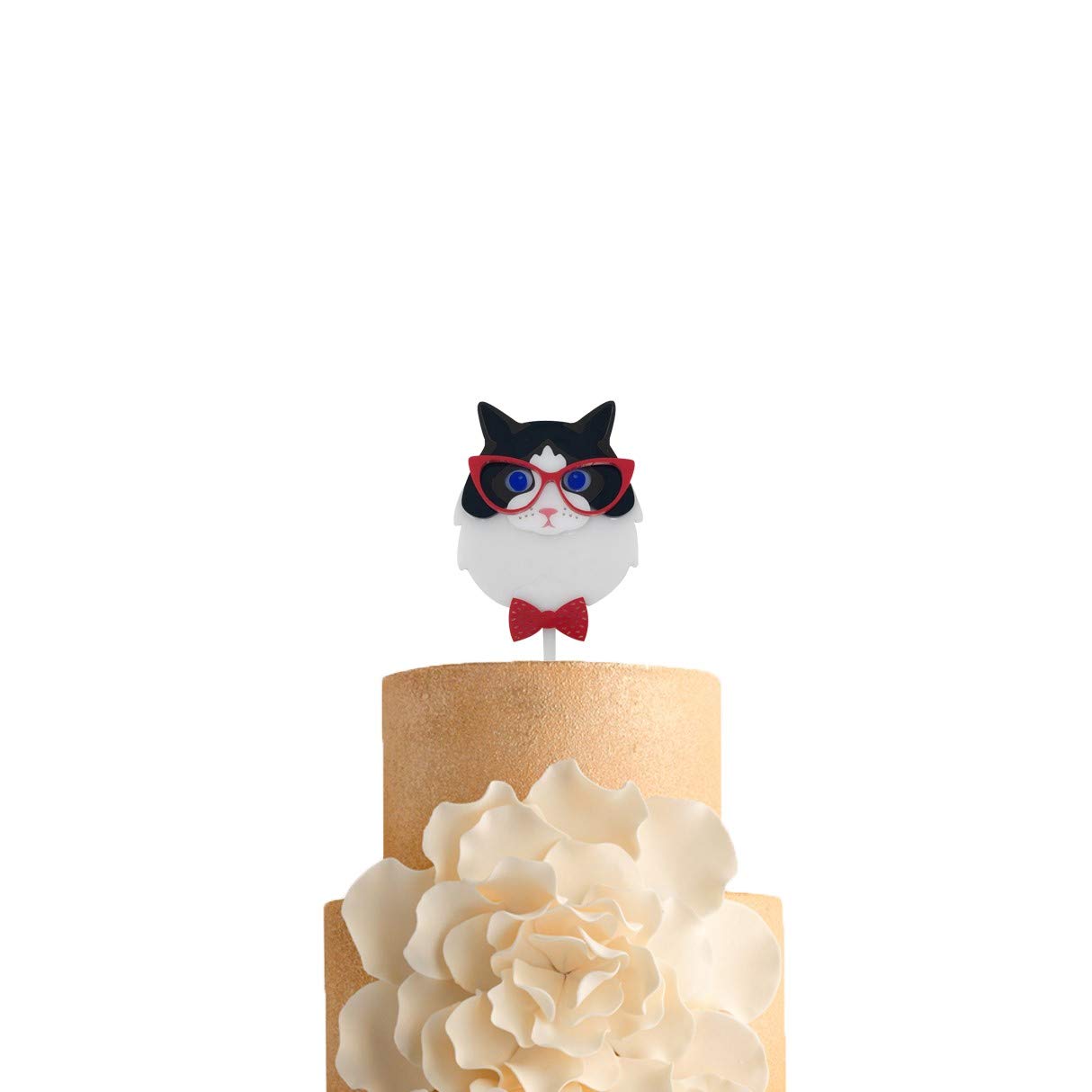 Acrylic Cake Topper for Cat & Dog Birthday Cakes - Adorable Kitten Design Pet Party Decoration | Perfect for Pet Birthday Parties, Cake Decorating, and Animal-Themed Celebrations
