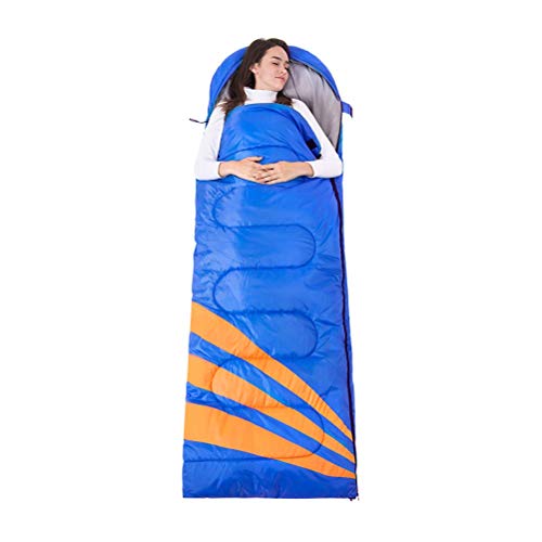 Ultra-Light 3-Season Camping Sleeping Bag for Adults - Synthetic Fiber Insulation, Compact & Portable with Compression Sack (220x75cm) - Perfect for Hiking, Backpacking & Outdoor Adventures in Cool Weather