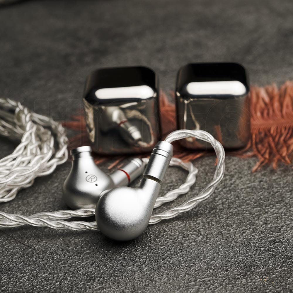 TinHiFi C5 Custom In-Ear Monitors with 10x10mm Square Plate Diaphragm & Balanced Armature Drivers - Perfect for Audiophiles, Musicians, and Studio Monitoring