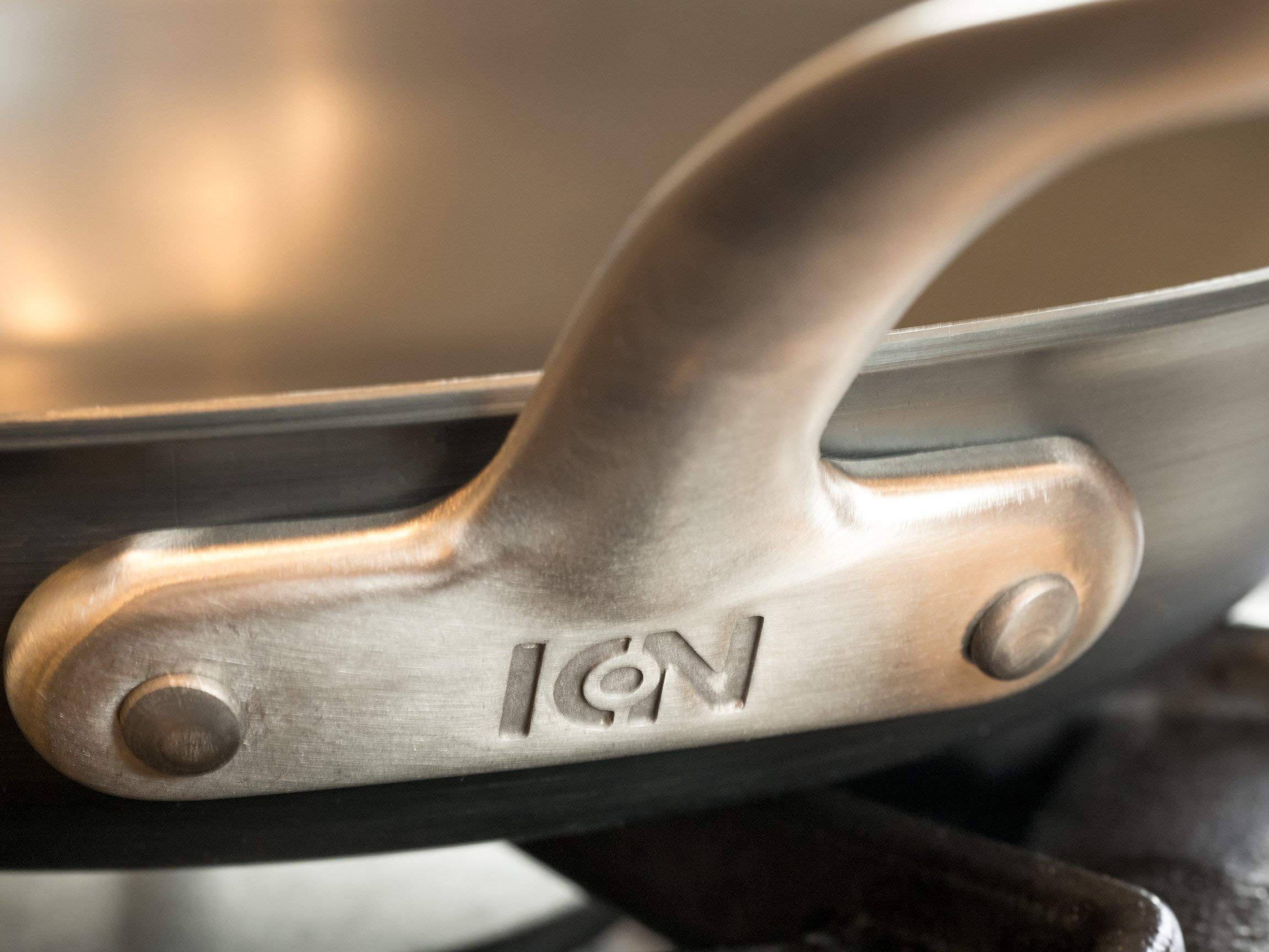 ICON Carbon Steel Wok Pan - 14 Inch Induction Safe, Oven & Dishwasher Safe Cookware for Stir-Frying, Sautéing & Deep Frying - Perfect for Asian Cuisine & Professional Kitchens