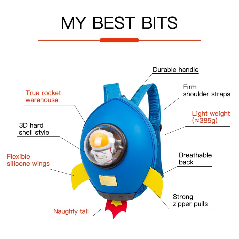 Super Cute Waterproof Kids Backpack for Boys & Girls Ages 3-8 - Durable Toddler Travel Backpack for School, Daycare & Outdoor Adventures