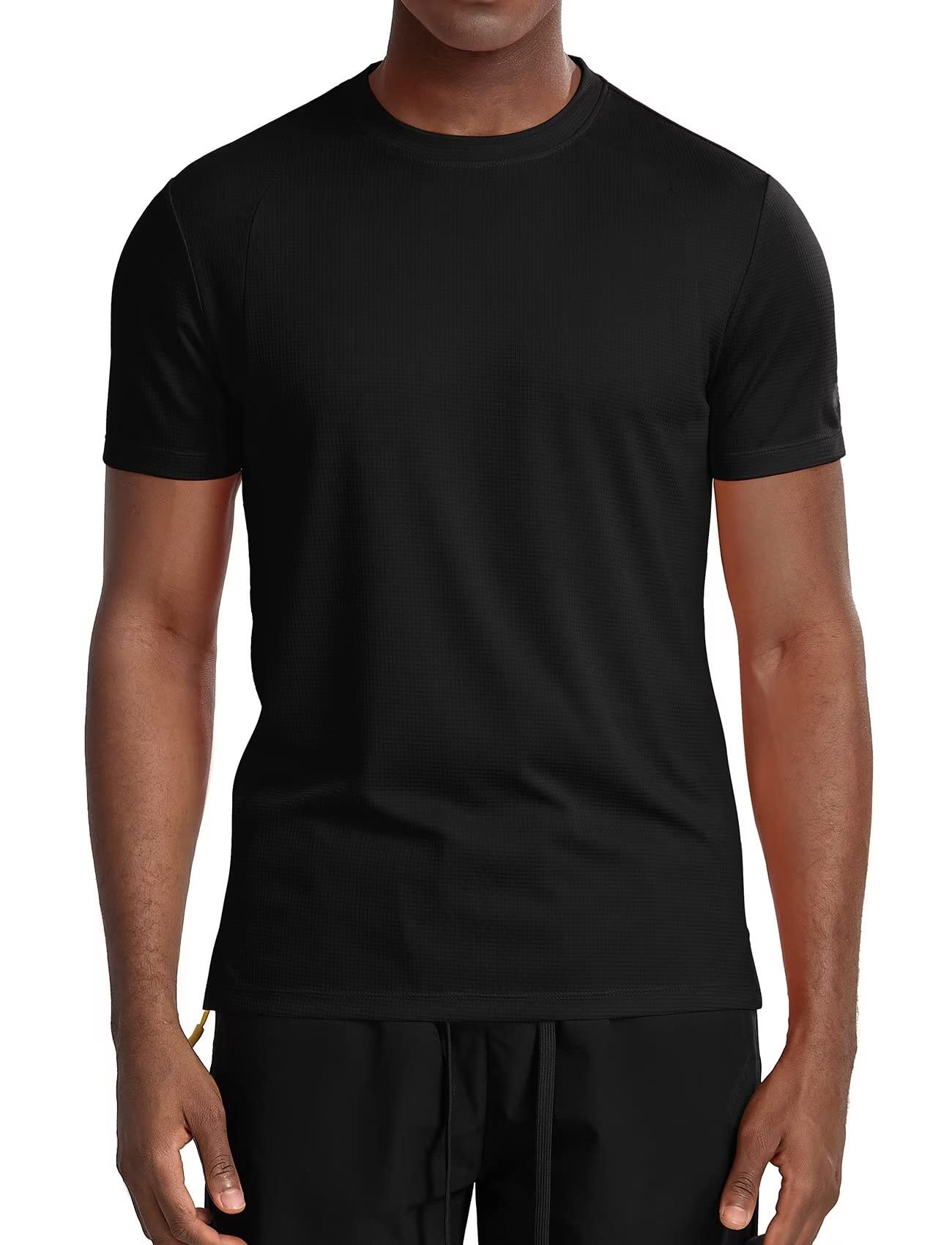 **Zengjo Men's Quick Dry Athletic Shirts - Moisture Wicking Short Sleeve Gym Workout Running T-Shirts - Fitted Crewneck Tees for Sports & Casual Wear**