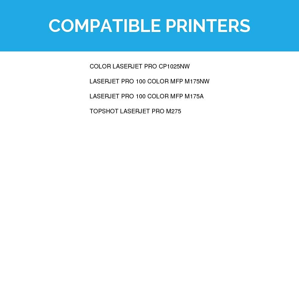 LD Products Remanufactured Toner Cartridge 5-Pack (2 Black, 1 Cyan, 1 Magenta, 1 Yellow) - Compatible with HP 126A & HP TopShot Pro M275 Printer | High-Quality Replacement for Home & Office Printing Needs