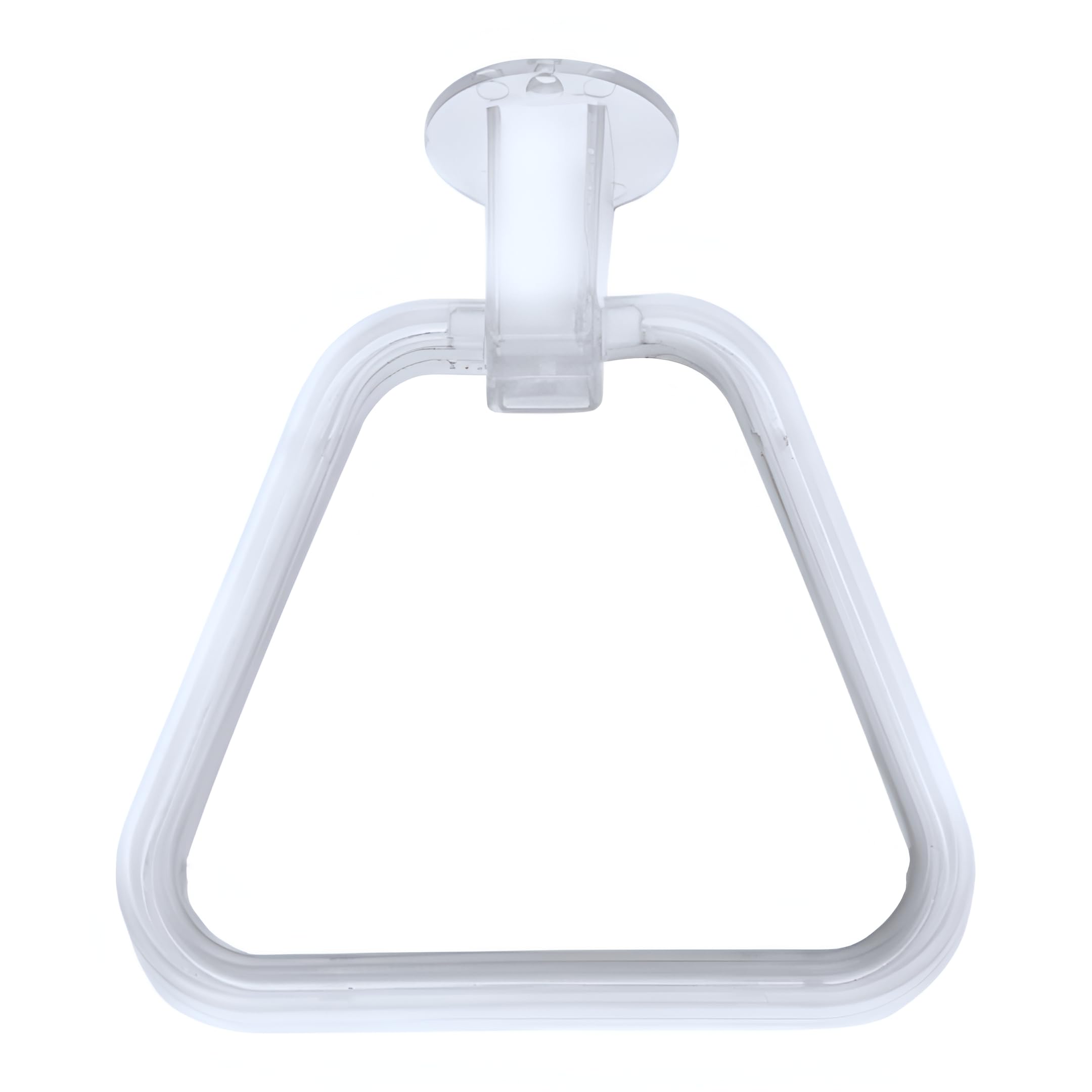 Sturdy ABS Square Towel Ring - Wall Mounted Bathroom Towel Holder for Wash Basin & Napkins | Durable & Rustproof for Home, Kitchen & Restrooms