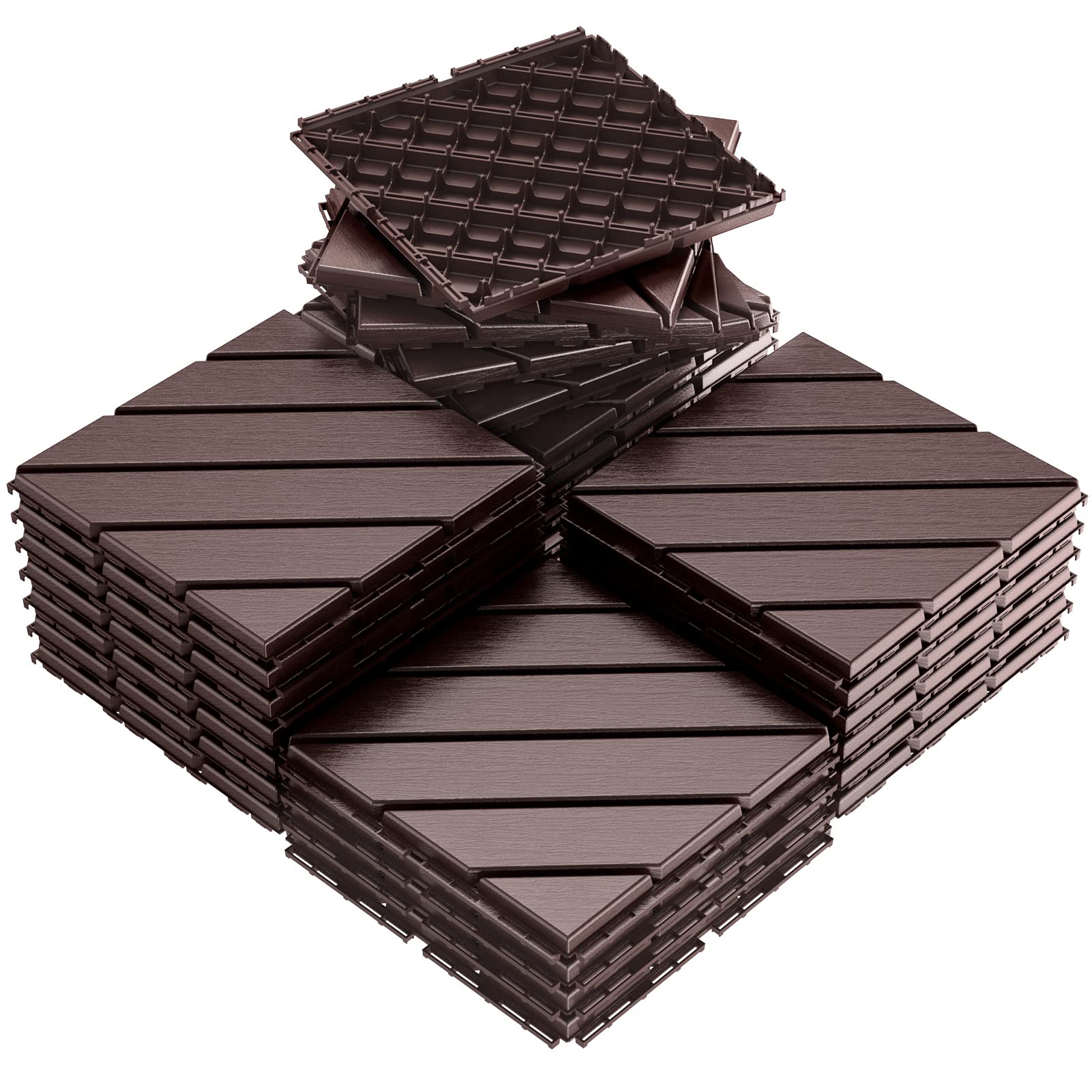 Interlocking Deck Tiles 11.8