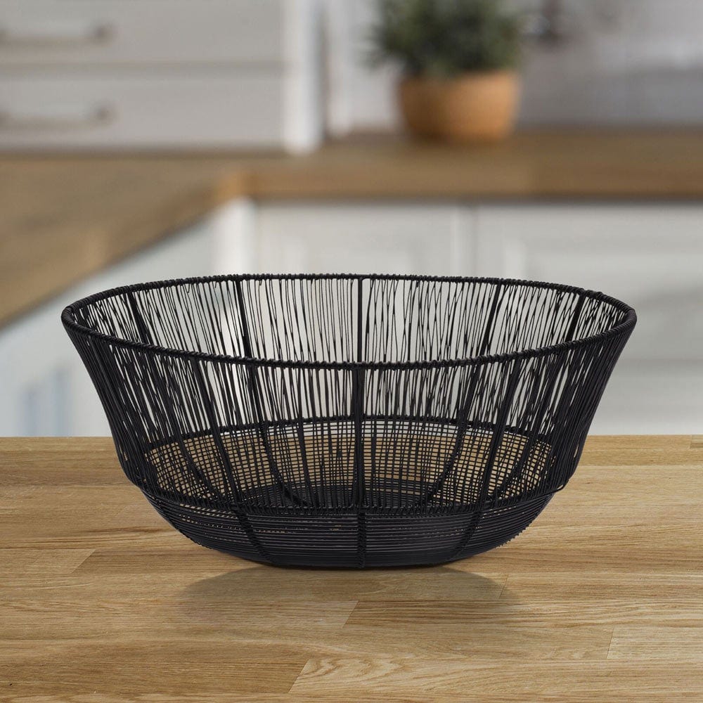 Premium Jaxon Fruit Basket - Elegant Woven Storage for Fresh Fruits, Vegetables & Home Decor - Perfect for Kitchen, Dining Table & Gift Giving
