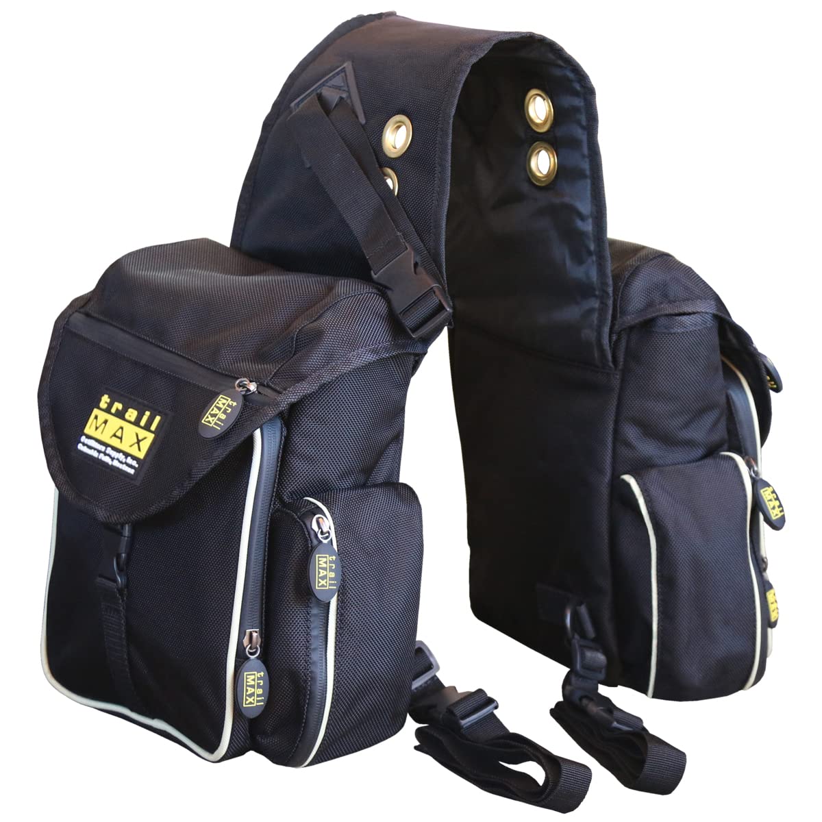 TrailMax 500 Series Insulated Padded Horse Saddle Bags - Waterproof Equestrian Riding Gear for Trail Riding, Camping & Outdoor Adventures