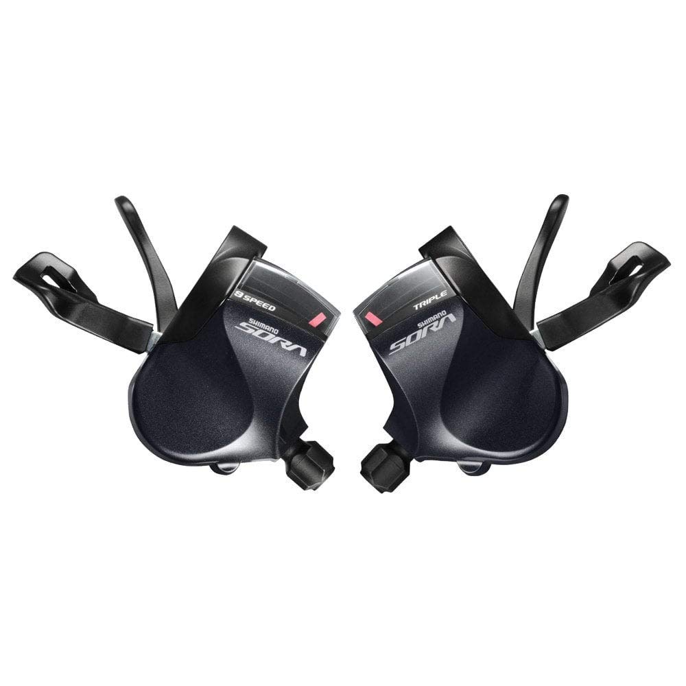 Shimano Sora R3000 Triple Flat Bar Shift Lever - Compatible with Road & Hybrid Bikes - Smooth Gear Shifting for Commuting & Urban Cycling